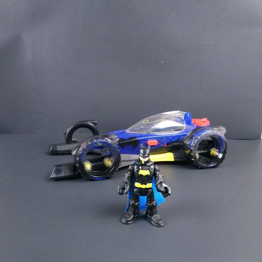 Batman Action Figure With Bat Mobile DC Super Friends Imaginext
